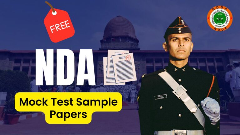 Free NDA Mock Test Sample Papers