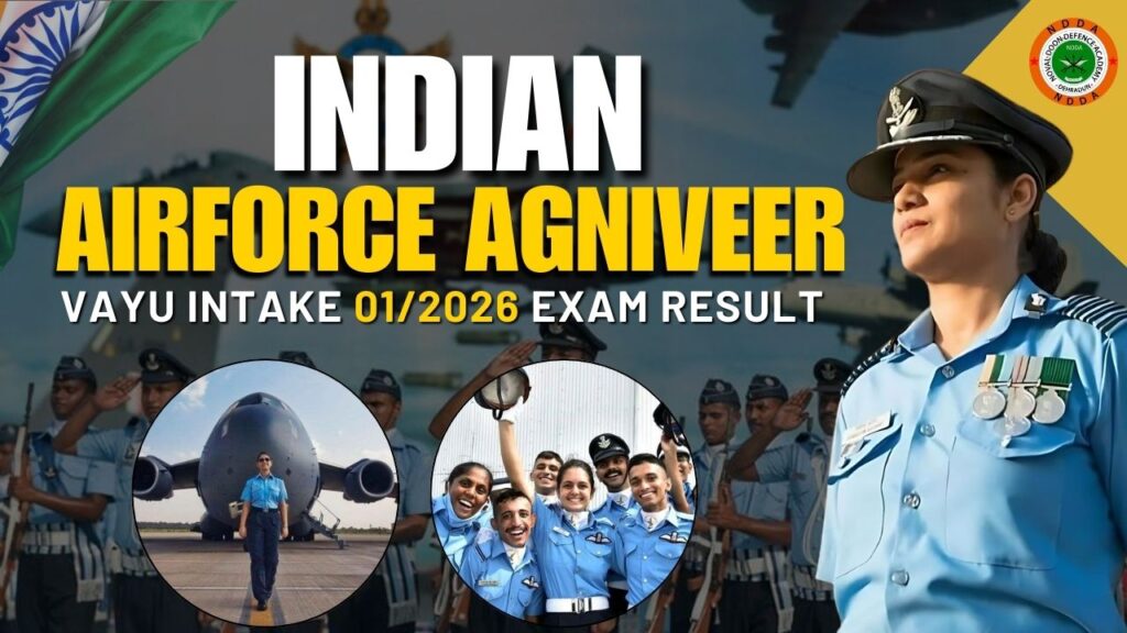 Indian Airforce Agniveer Vayu Intake 01/2026 Exam Result