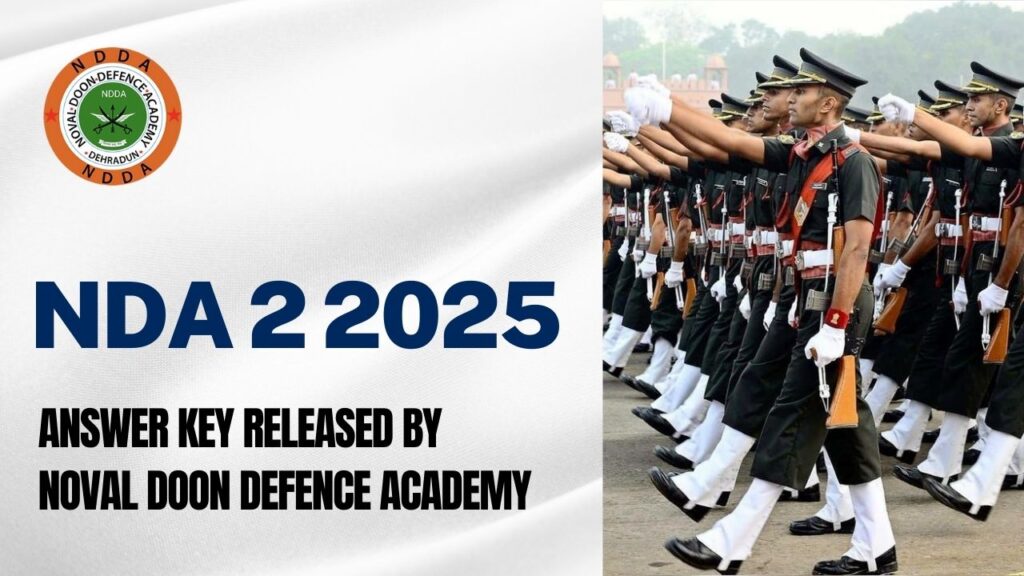 NDA 2 2025 Answer Key Released by Noval Doon Defence Academy