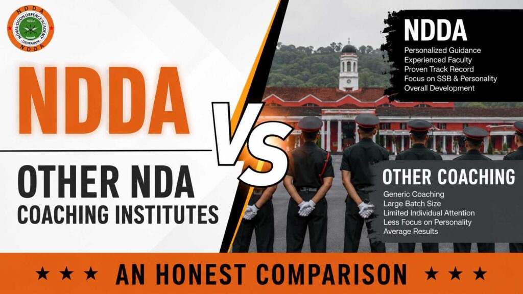 NDDA vs Other NDA Coaching Institutes in Dehradun