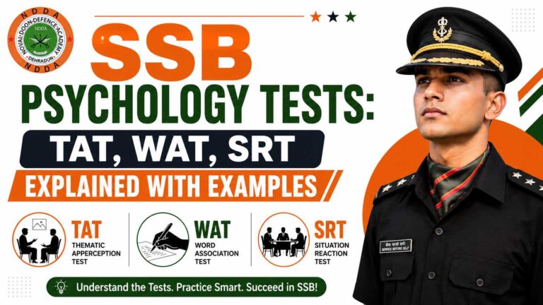 SSB Psychology Tests TAT, WAT, SRT