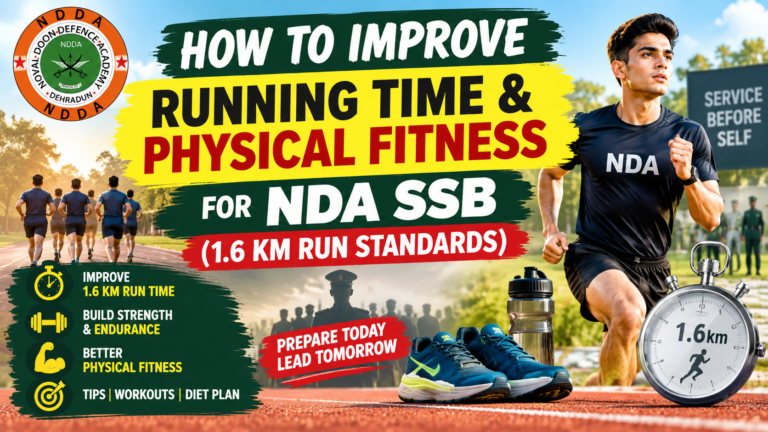 How to Improve Running Time and Physical Fitness for NDA SSB (1.6 km run standards)