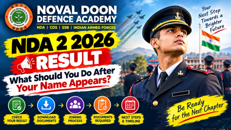 NDA 2 2026 Result What Should You Do After Your Name Appears